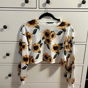 Sunflower cropped top